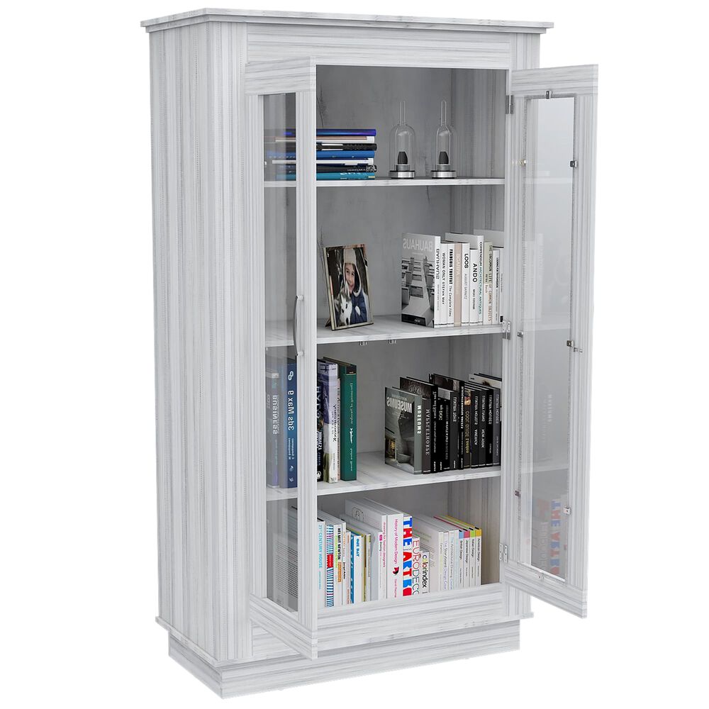 Vitrina 2 Puertas 3 Estantes Fm-005b Blanco image number 5.0