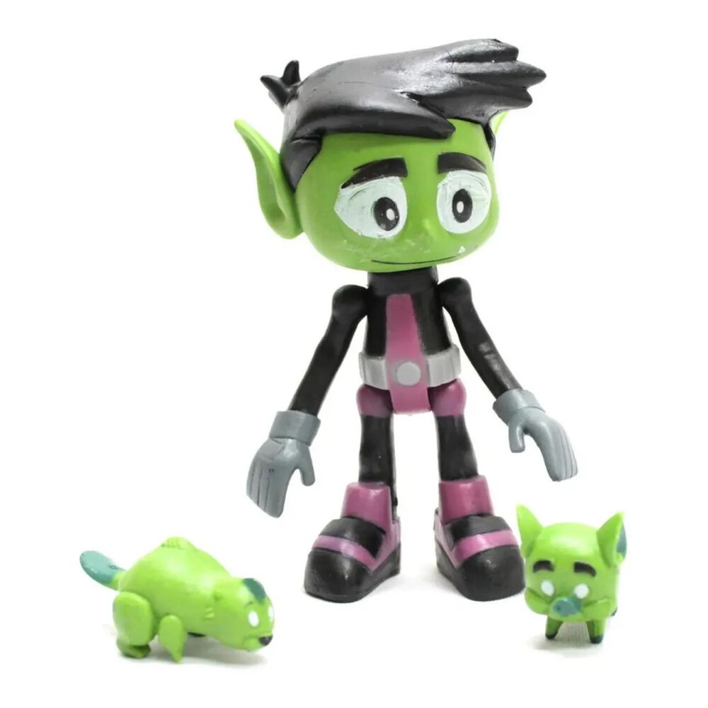Juguete Figuras Jovenes Titanes 3 Piezas 13cm Accesorios image number 2.0