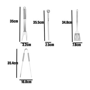 Set Parrillero Barbacoa Asado Kit Accesorios Para Parrillas