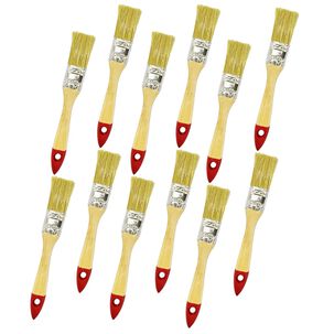 Set 12 Brochas Mango Madera 1 Pulgada Para Pintura Pintar