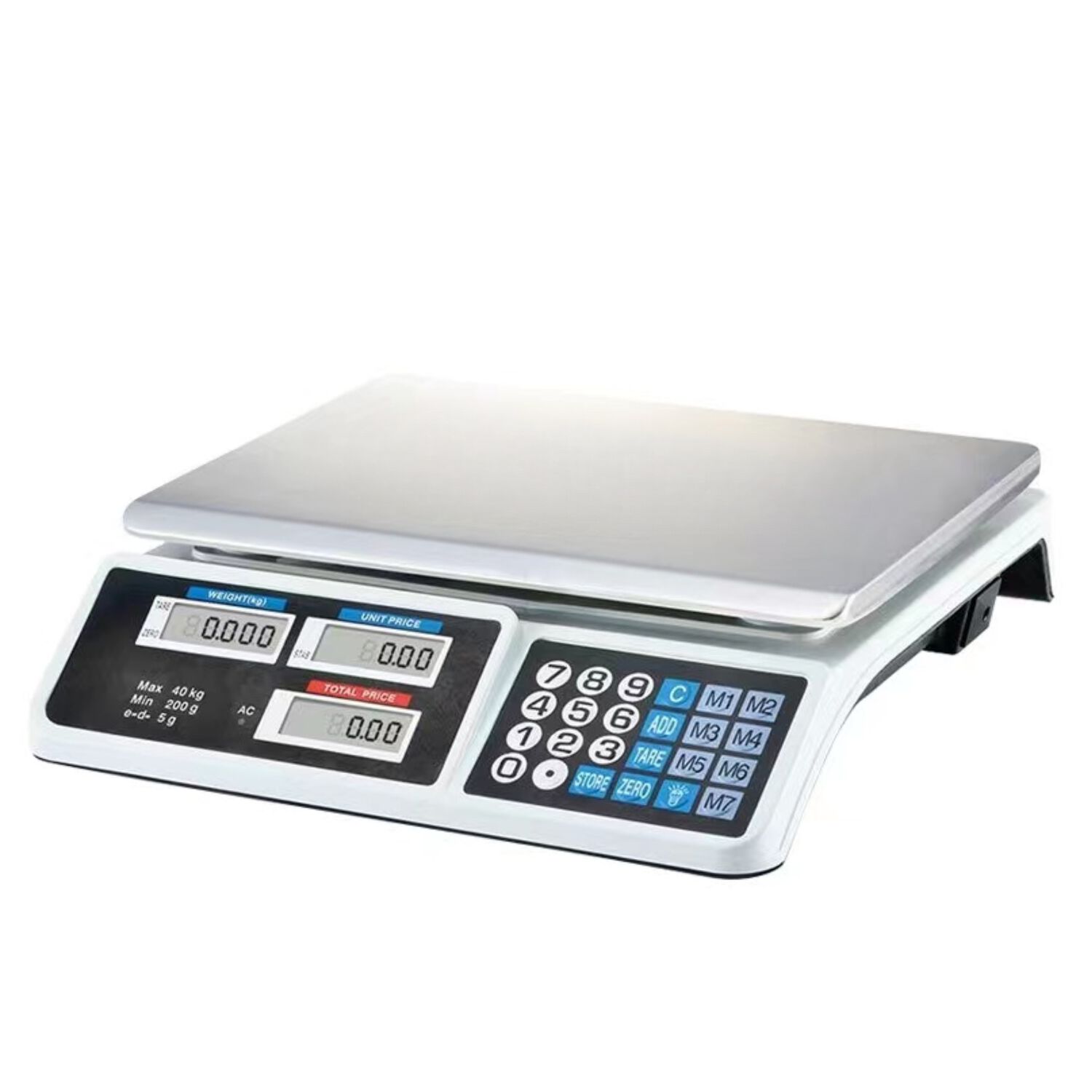 Balanza Digital Recargable Para Comecios Doble Pantalla 40kg image number 5.0