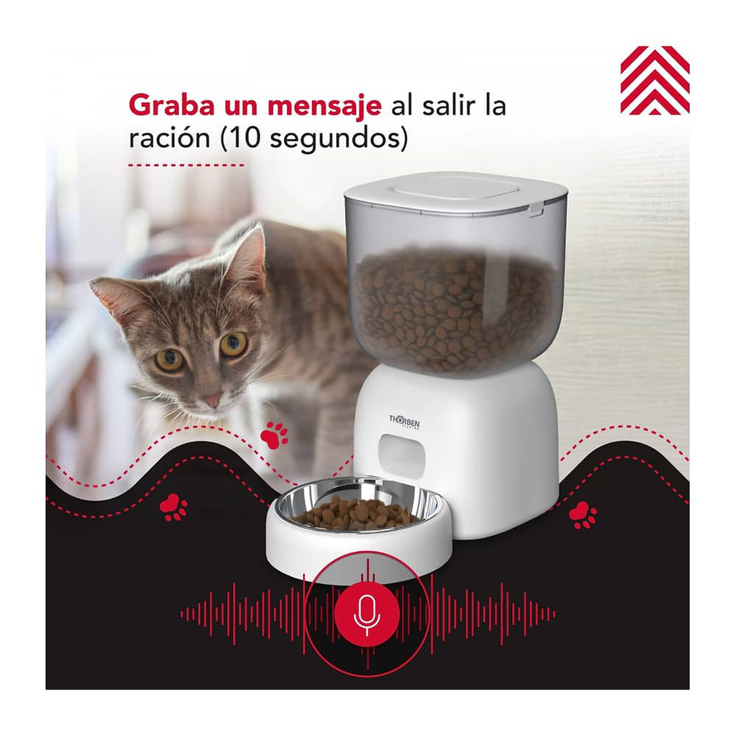 Dispensador Comida El&eacute;ctrico Thor Pet Auto Feeder image number 3.0