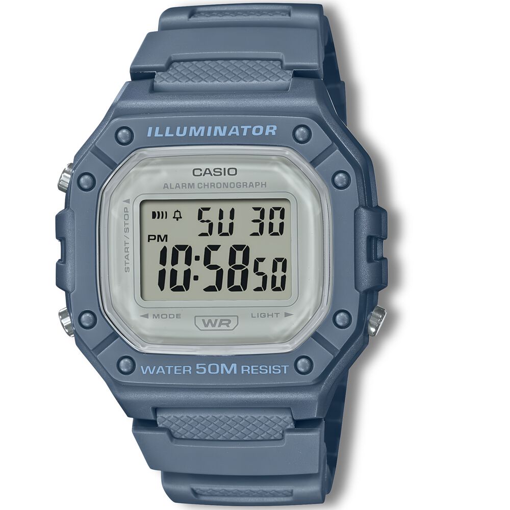 Reloj Casio De Hombre W-218hc-2avdf Celeste image number 0.0