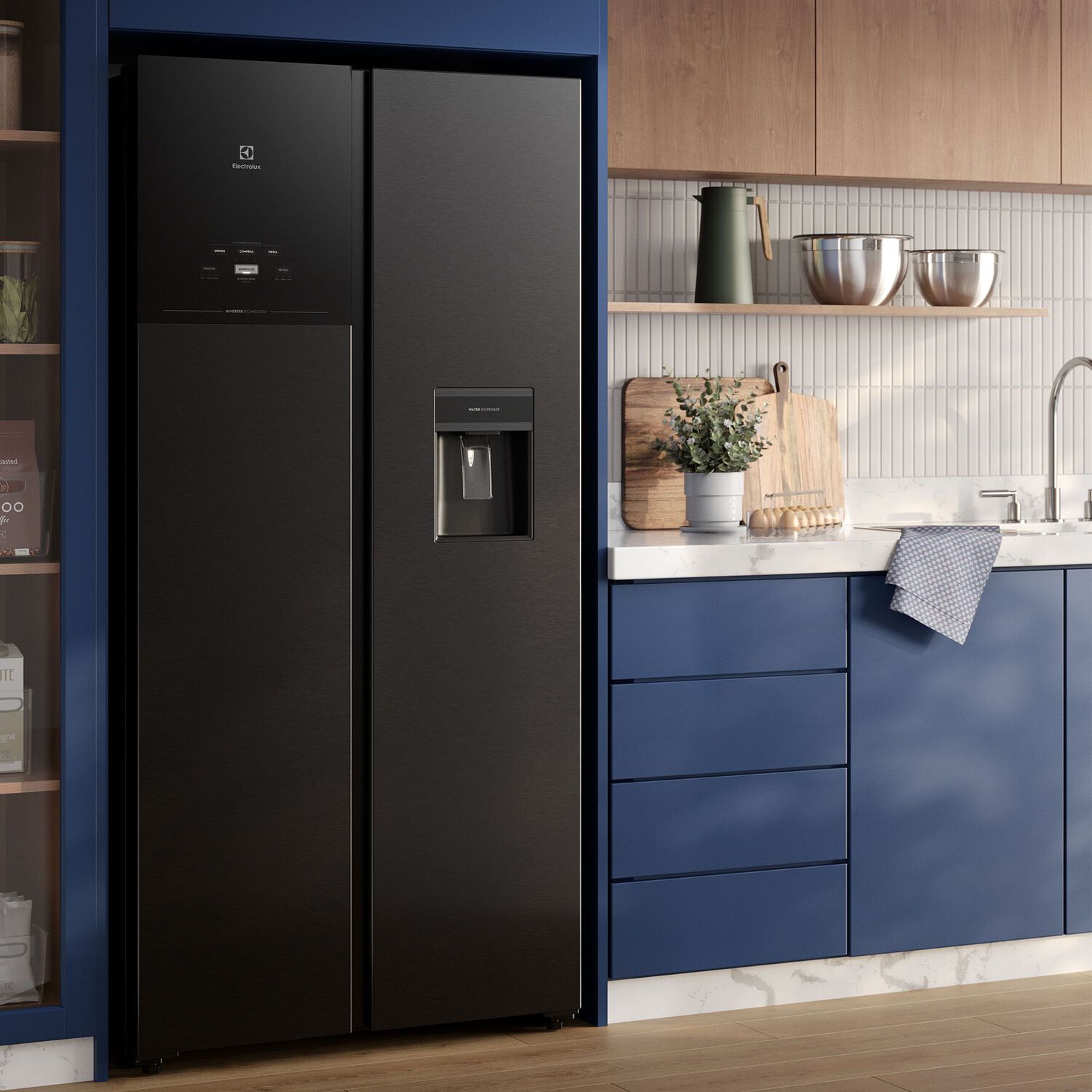 Refrigerador 522l No Frost Side By Side Inverter Es50b Black image number 6.0