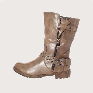 Bota Khaki V&iacute;a Franca Art. 5du604khaki