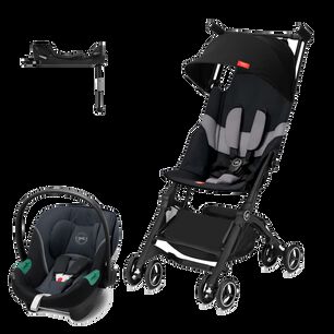 Coche Travel System Pockit Plus At V. Black+aton S2+base
