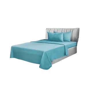Sabanas 2 Plazas Elasticada 4 Piezas Polar 144 Hilos Turquesa