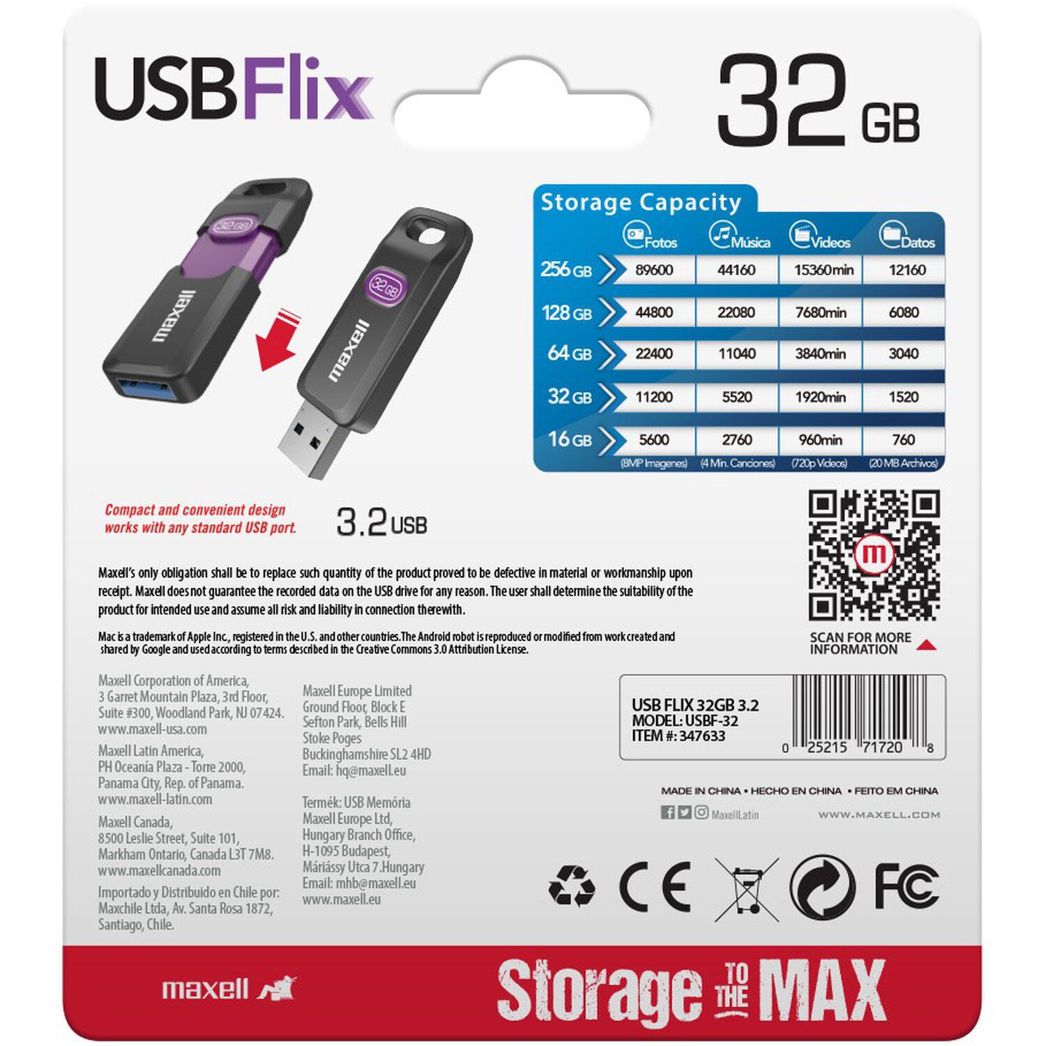 Pendrive Maxell Flix 32gb 3.2 image number 3.0