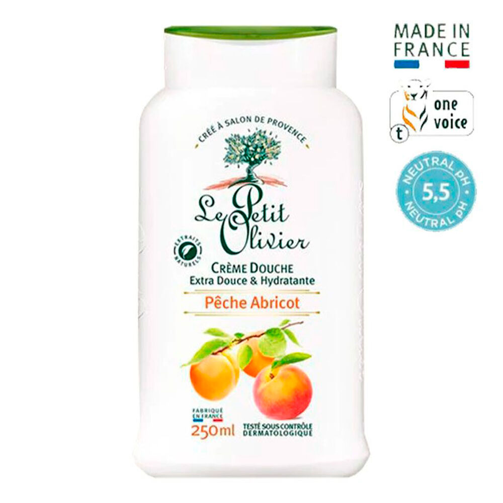 Crema De Ducha Le Petit Olivier Extra Suave Damasco 250 Ml image number 0.0