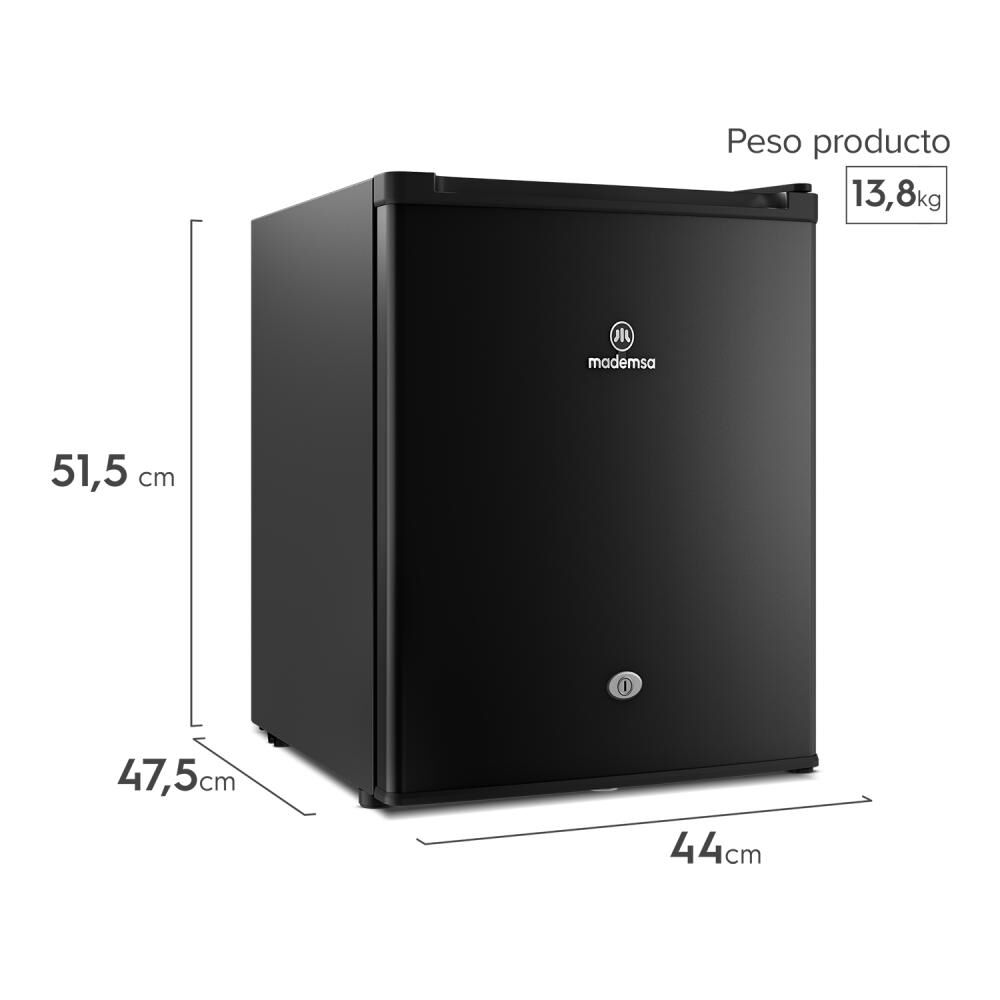 Frigobar Mademsa Mmb 50 Blk / Fr&iacute;o Directo / 47 Litros / E image number 2.0