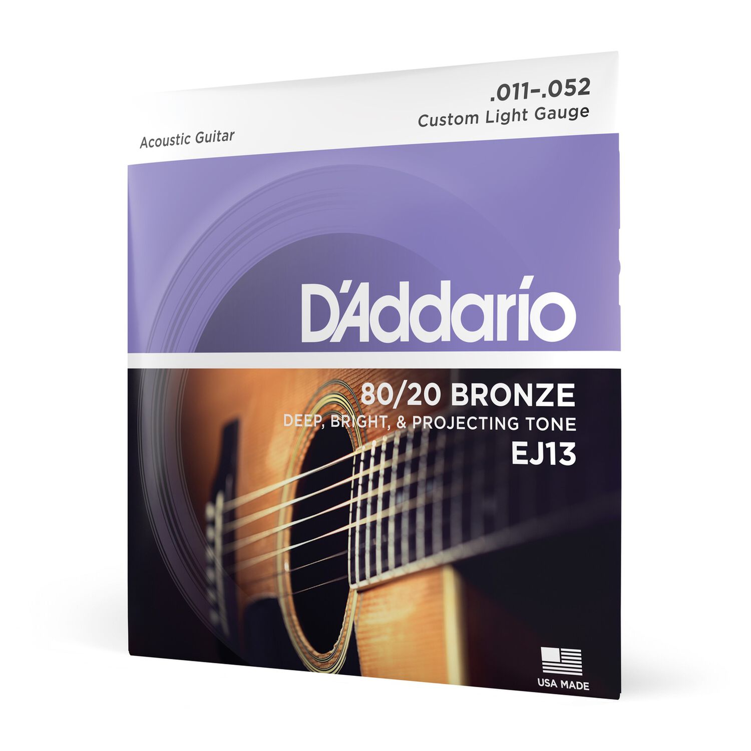 Set Cuerdas Guitarra Ac&uacute;stica 80/20 Blandas Ej13 Daddario image number 1.0