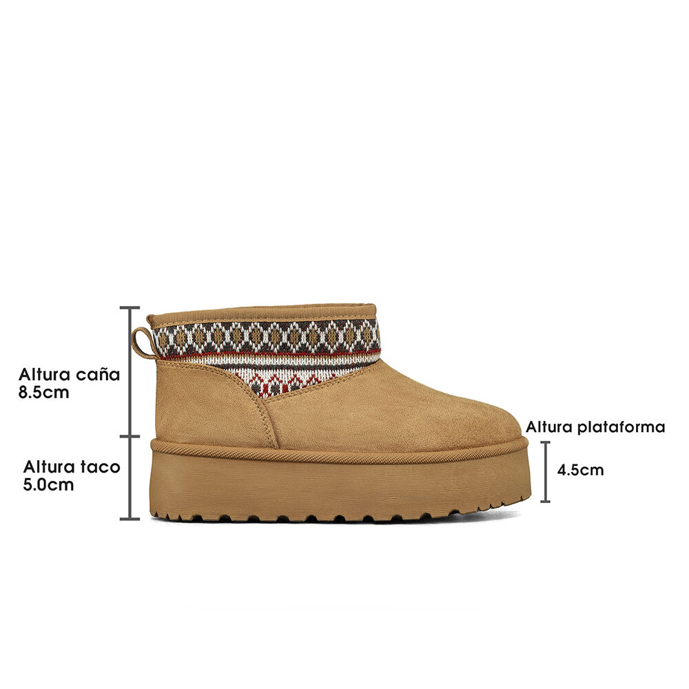 Botin Térmico Casual Mujer Gamuza Antideslizante Weide Sl25 image number 6.0