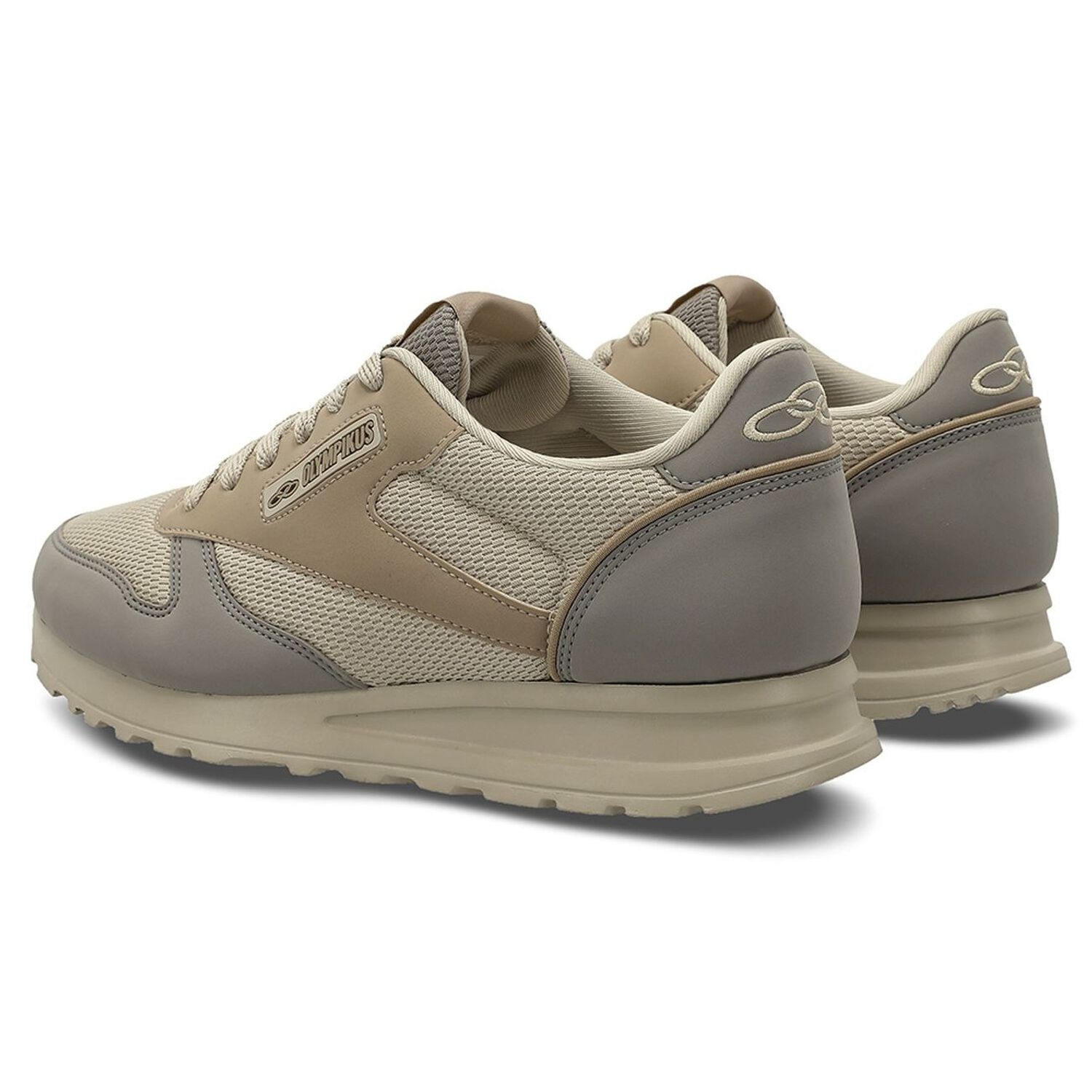 Zapatilla Hombre Jogging 101 Beige/gris image number 3.0