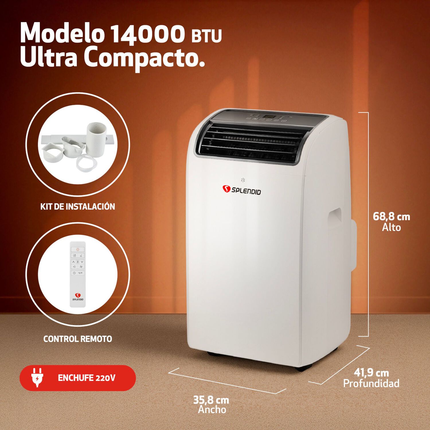 Aire Acondicionado Port&aacute;til 14000 Btu Wi Fi Splendid image number 5.0
