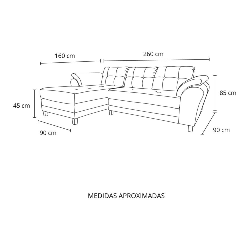 Sofá Seccional Living Factory Samy Izquierdo / 4 Cuerpos image number 1.0