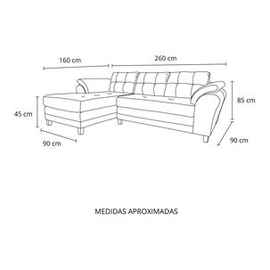 Sofá Seccional Living Factory Samy Izquierdo / 4 Cuerpos