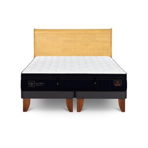 Cama Europea Cic Linea Premium / 2 Plazas / Base Dividida + Respaldo