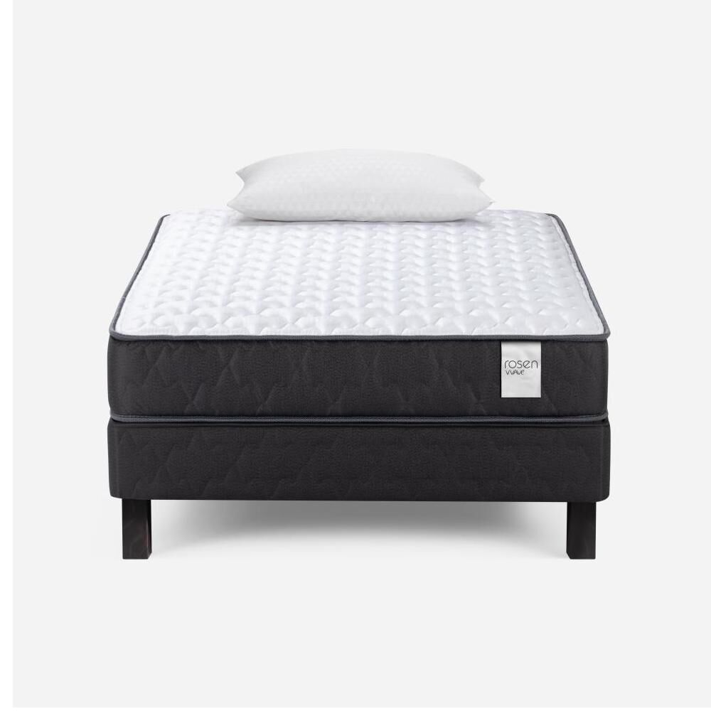 Cama Europea Rosen Wave / 1.5 Plazas / Base Normal + Almohada Light image number 0.0