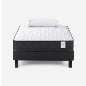 Cama Europea Rosen Wave / 1.5 Plazas / Base Normal + Almohada Light