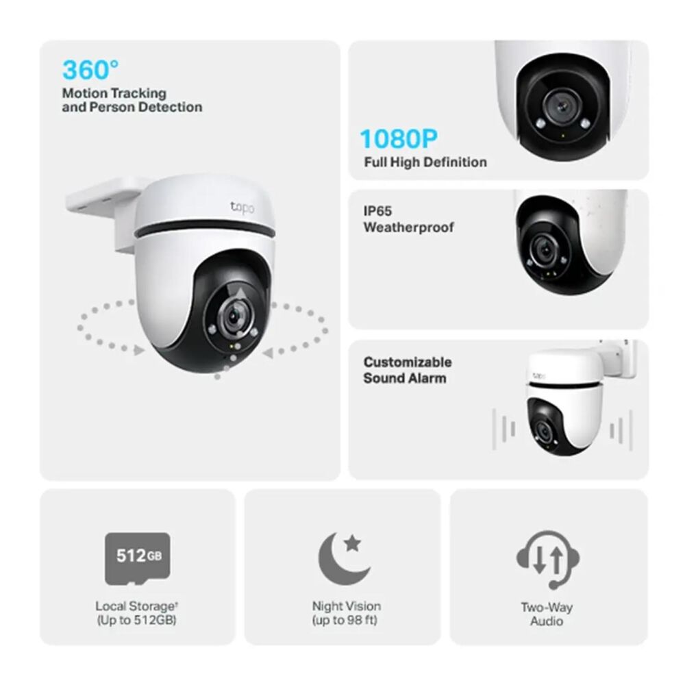 Camara De Seguridad Wifi De Exterior Fhd Vn C500 image number 4.0