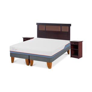 Cama Europea Cic Excellence Plus / 2 Plazas / Base Dividida + Set De Maderas