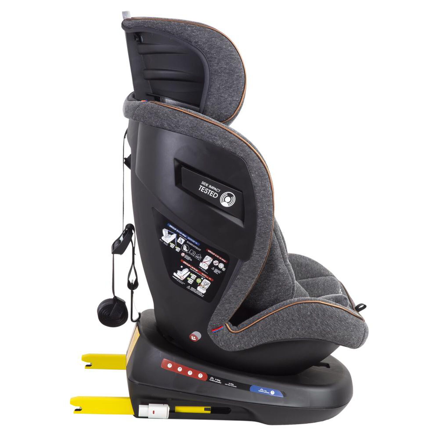 Silla De Auto Bebesit Convertible Isofix Supra 360&ordm; Premium Gris image number 6.0