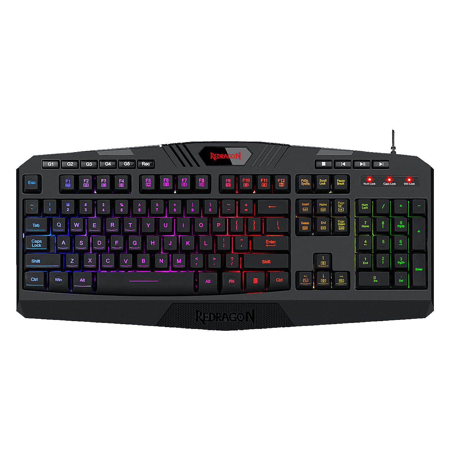 Teclado Gamer Redragon Harpe Pro Anti-ghosting Full Rgb image number 2.0