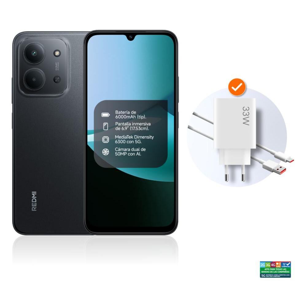 Smartphone Xiaomi Redmi 15C / 256 GB / Black / Liberado image number 0.0