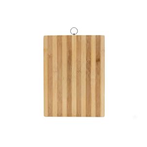 Tabla Picar Bamb&uacute; Rectangular Minimalista Colgador Met&aacute;lico 34x24cm