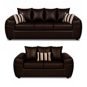Juego De Living Elegant Detail Houston Pu / 5 Cuerpos