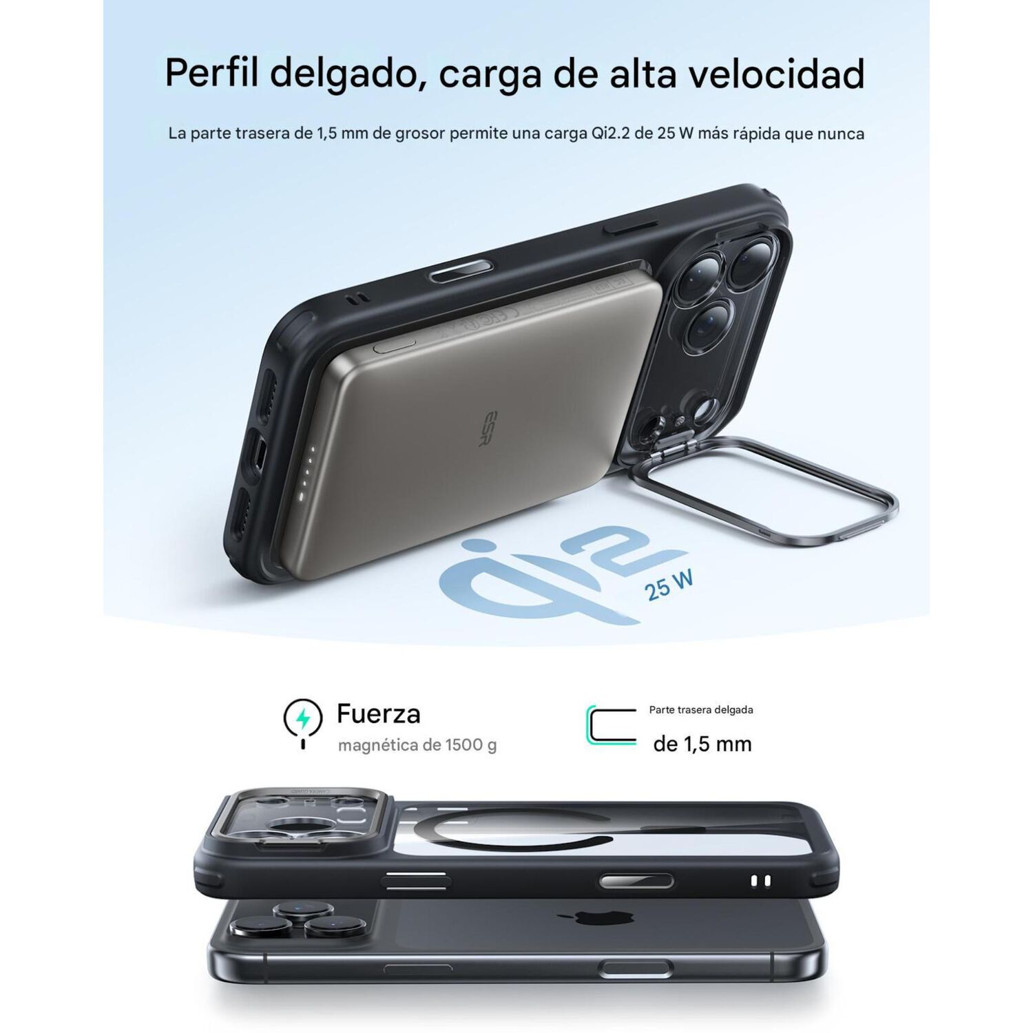 Para Iphone 17 Pro Max - Carcasa Magsafe Con Soporte image number 5.0