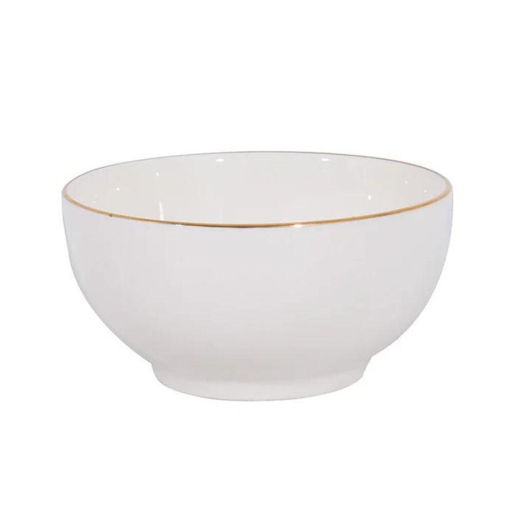 Bowl 11cm De Porcelana Royal Borde Dorado Menaje Cocina image number 0.0
