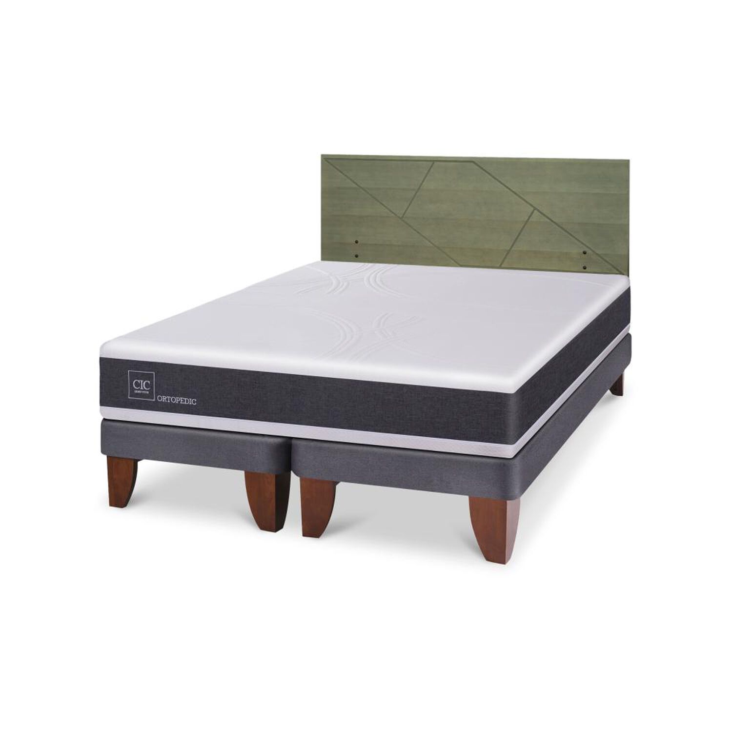 Cama Europea Cic Ortopedic / King / Base Dividida + Respaldo image number 5.0