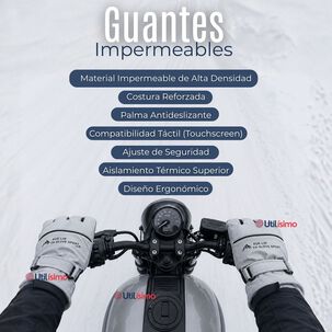 Guantes Para Moto Impermeables Surtidos Touchscreen Antideslizantes T&eacute;rmicos