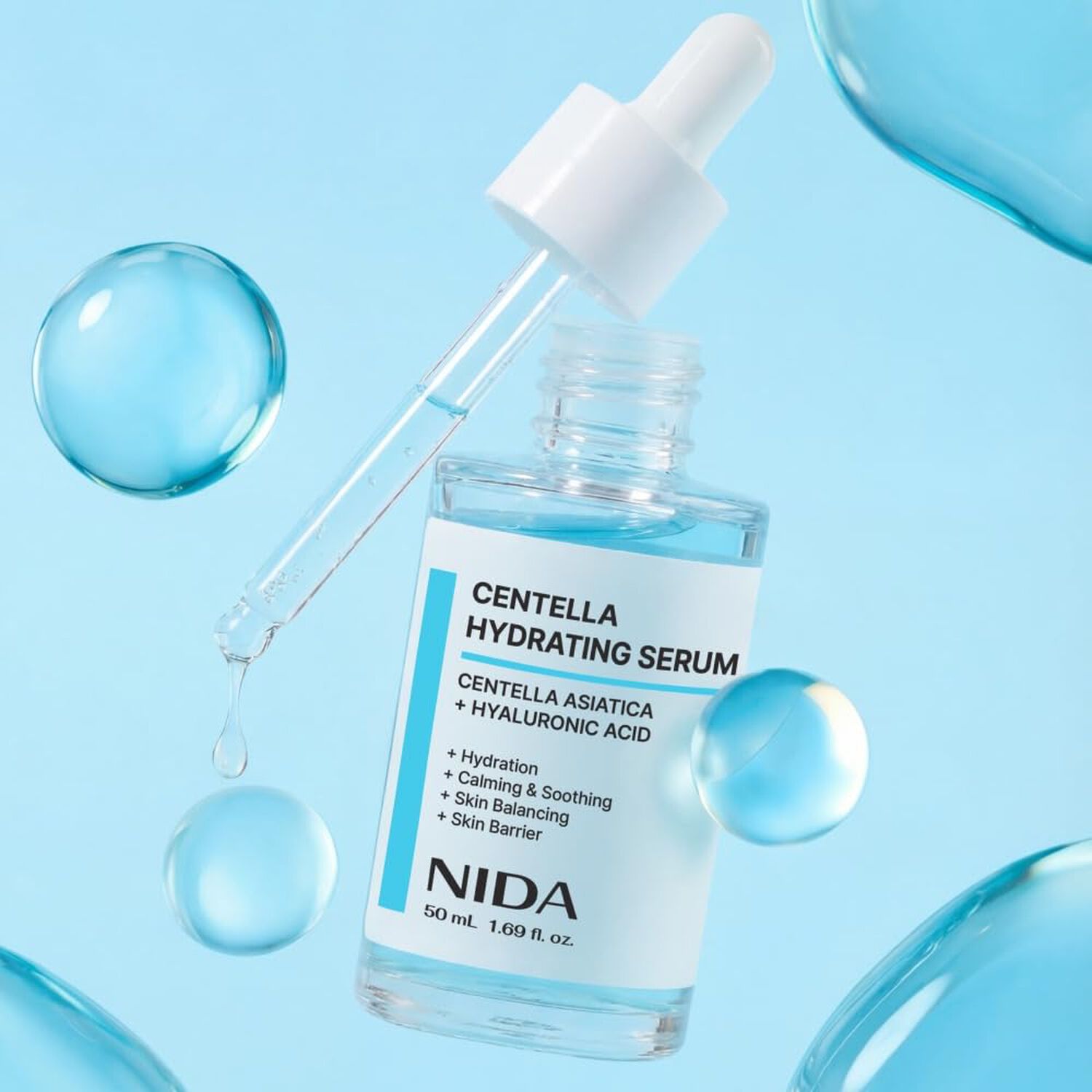 Centella Hydrating Serum (nida) - 50ml Serum Calmante E Hidratante Con Centella Asi&aacute;tica Y &Aacute;cido Hialur&oacute;nico image number 6.0