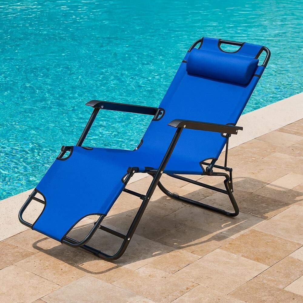 Silla De Camping Plegable Cama Reclinable Reposera Portátil image number 29.0