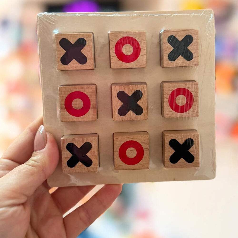 Juego Gato Madera Juguete Didactico Xoxo Tictac Tres En Raya image number 3.0