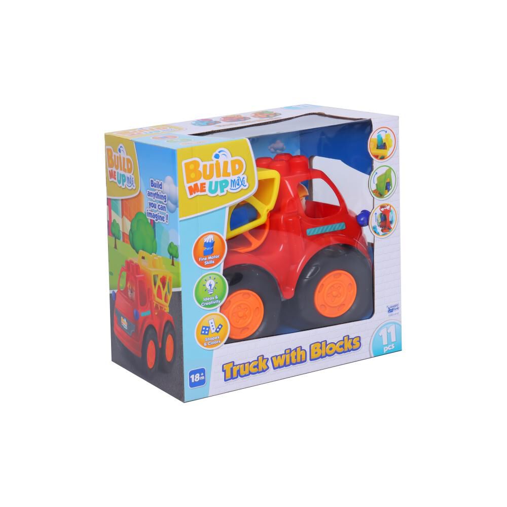 Bloques Maxi, 11 Pizas, Camion Grande Happy Line image number 1.0