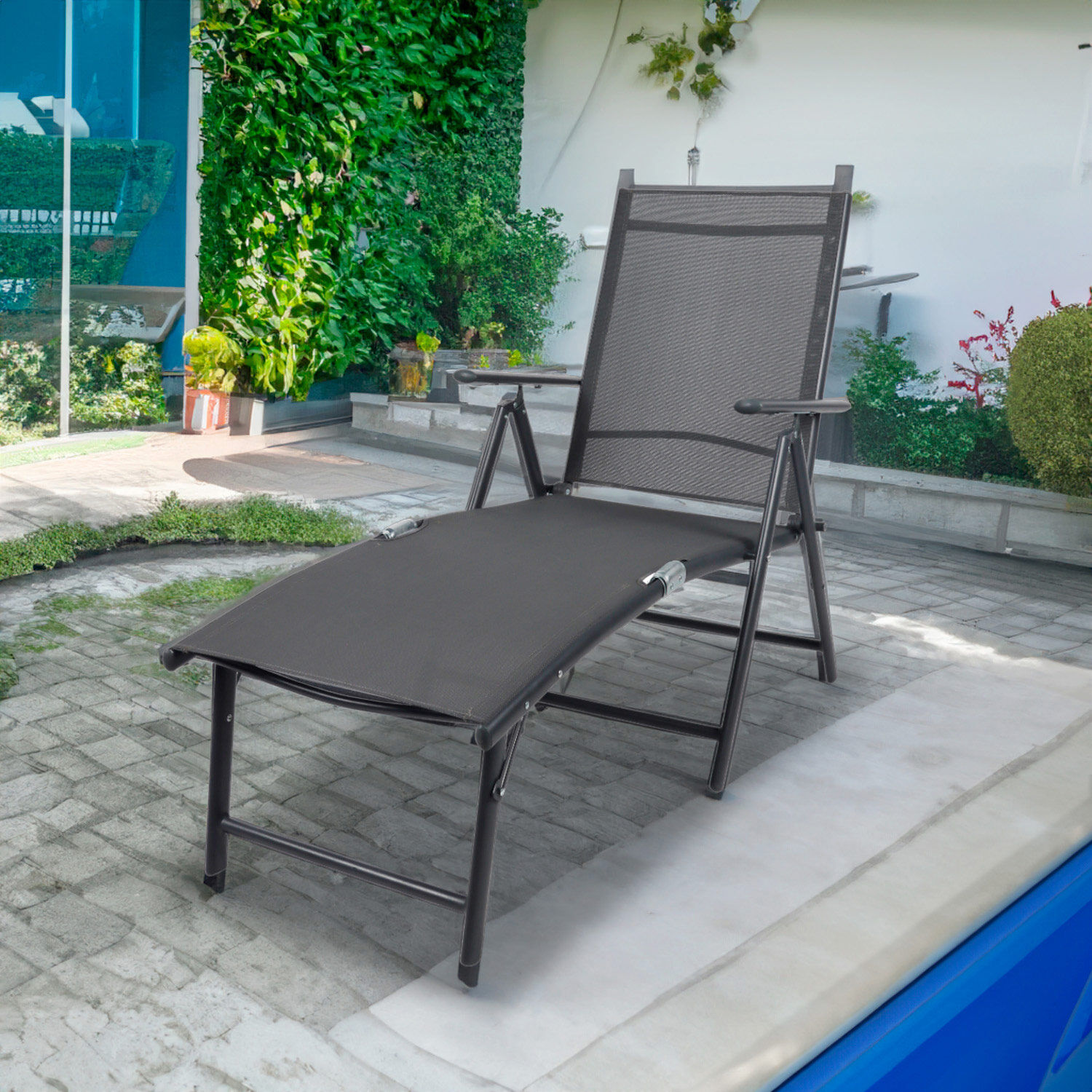 Reposera Aluminio Plegable Gris image number 1.0
