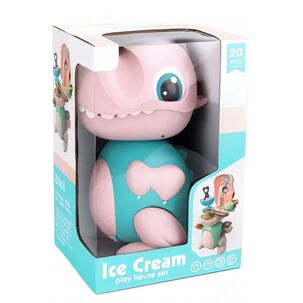 Maleta Dinosaurio Helados Juguete Manual Helader&iacute;a 20 Piezas