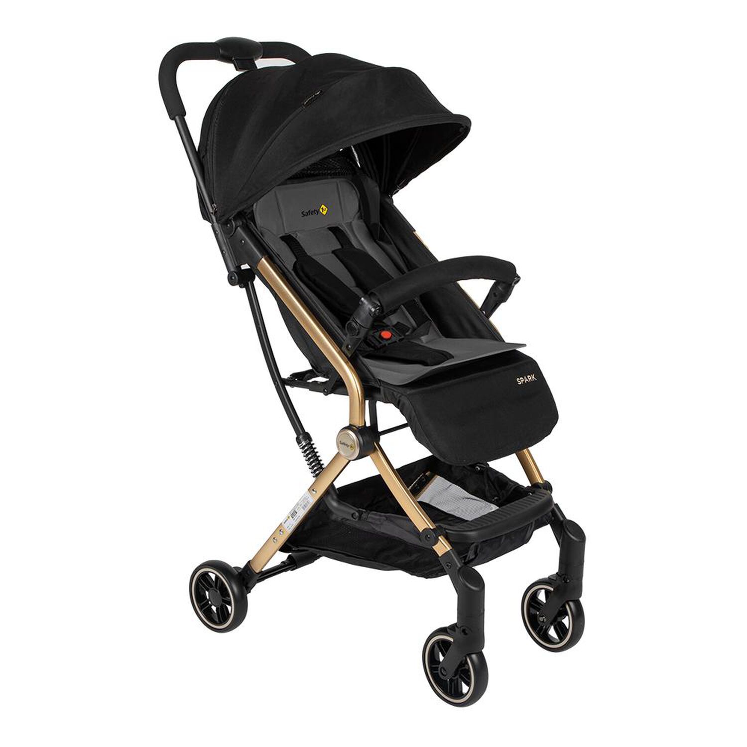 Coche De Paseo Safety Spark Golden Black image number 0.0