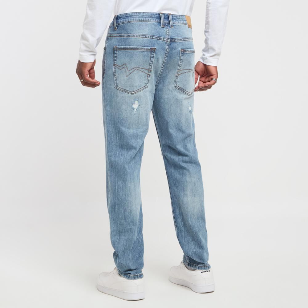 Jeans Roturas Tiro Medio Skinny Hombre Rolly Go image number 3.0