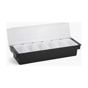 Bandeja Con 6 Compartimientos Removibles Y Tapa