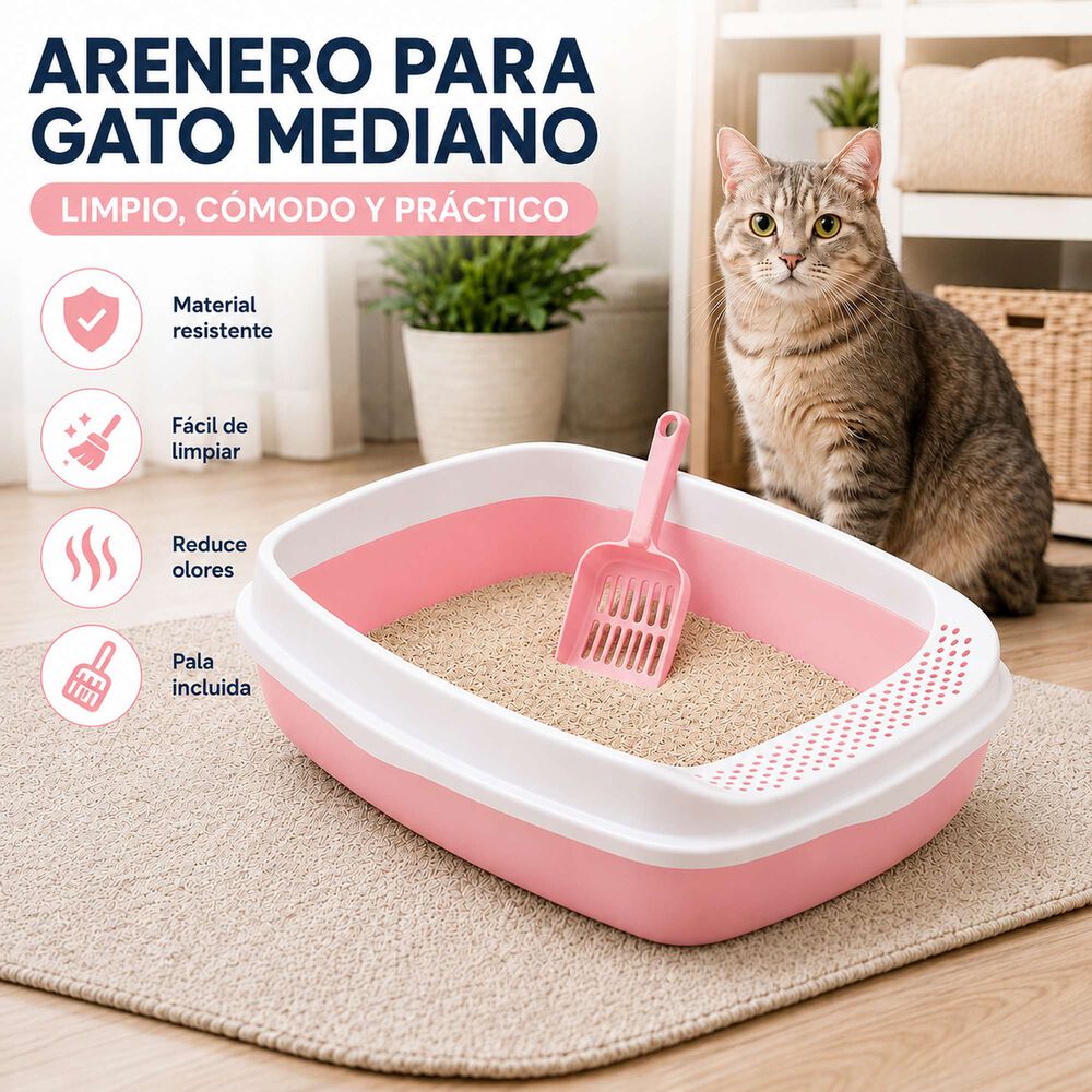 Arenero Para Gato Mediano + Pala Incluida image number 24.0