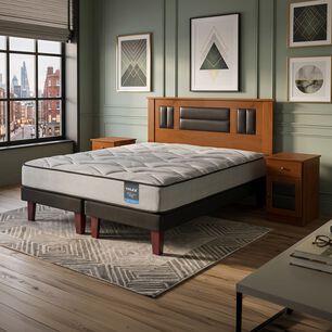 Cama Europea Flex Dream Dual / 2 Plazas + Set De Maderas