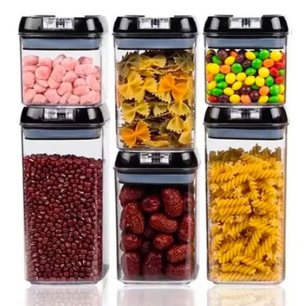 Set 6 Envases Herm&eacute;ticos Pl&aacute;sticos image number 0.0