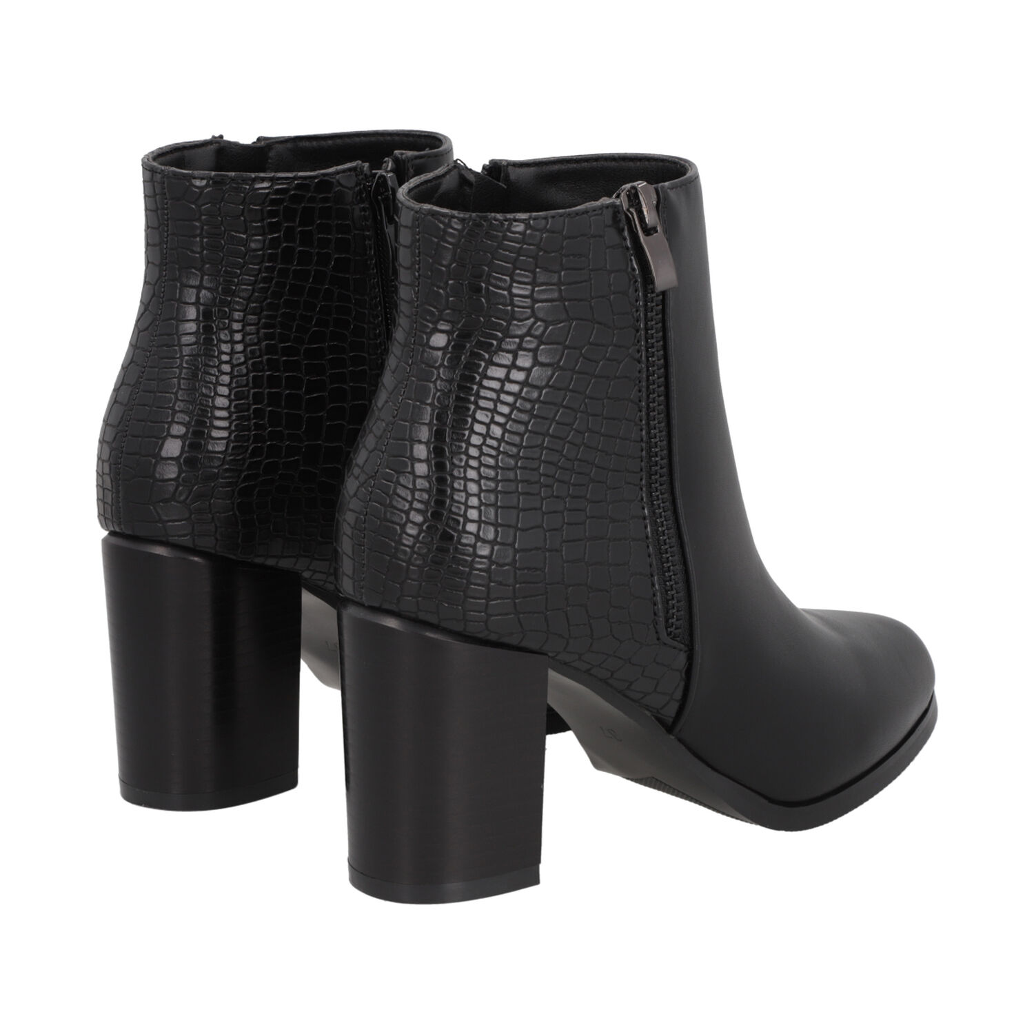 Botin Mujer Negro Taco Alto Lux 39 Police image number 3.0