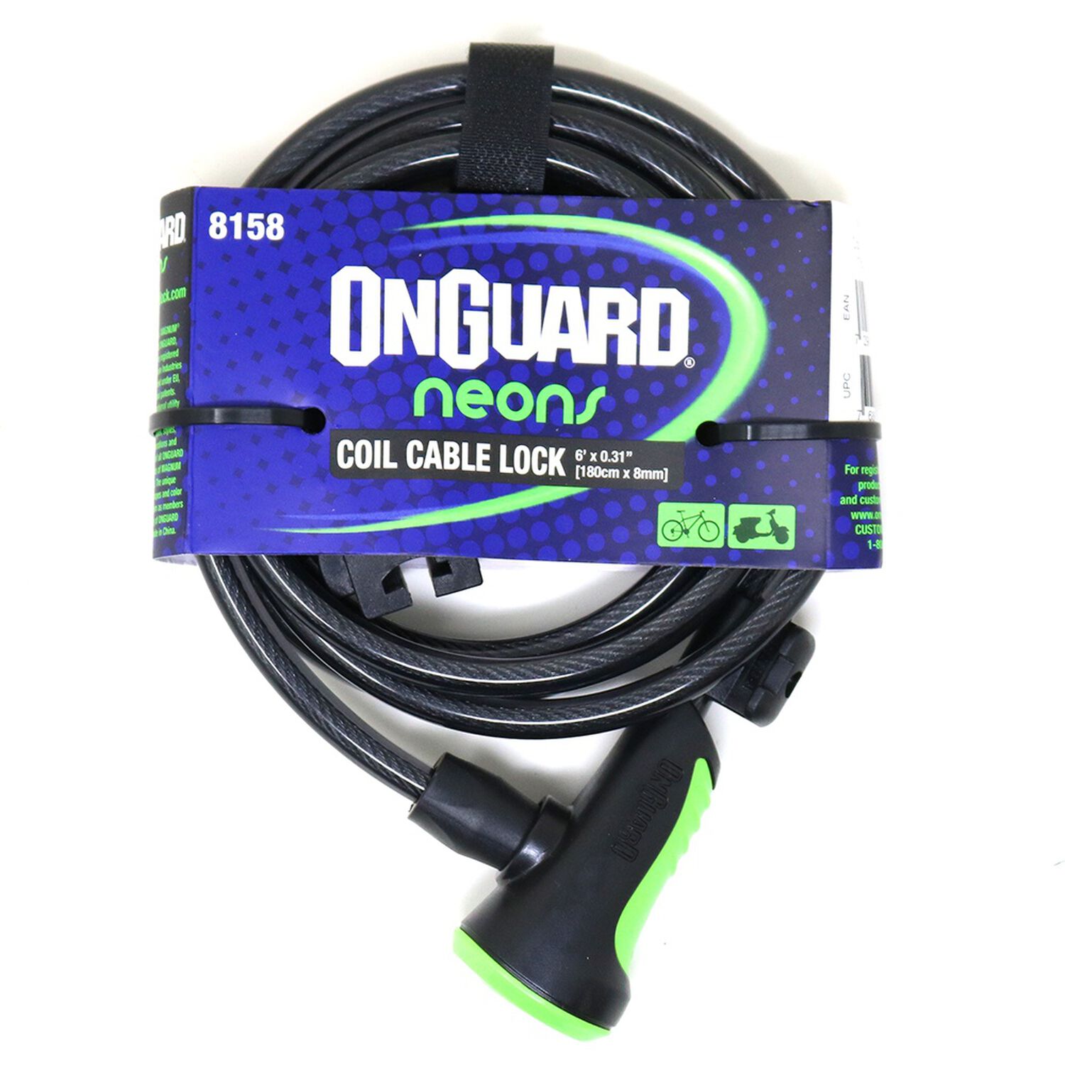 Candado Onguard Llave Espiral Ns Coil 180cmx8mm image number 3.0