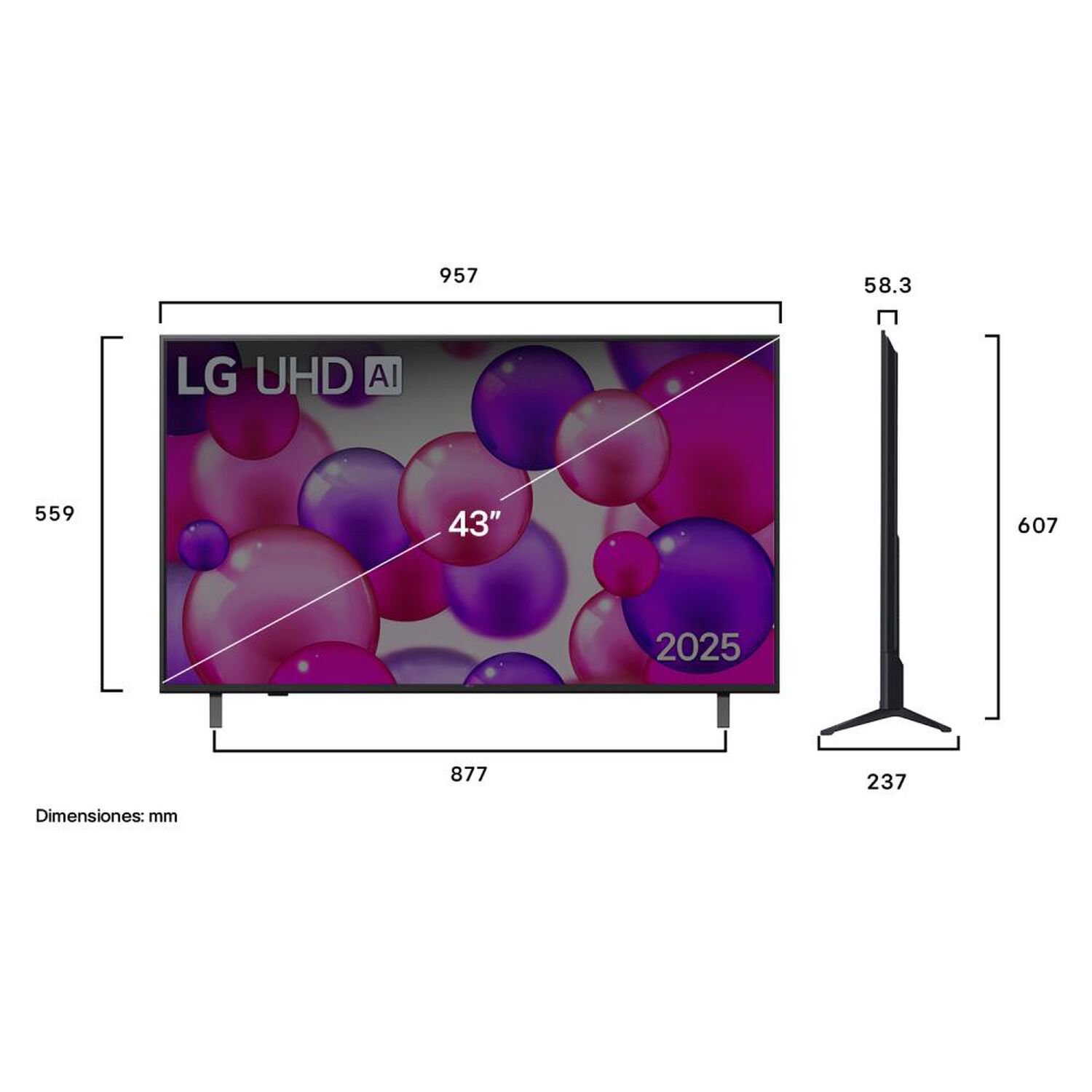 Led 43" LG 43UA8000PSB / Ultra HD 4K / Smart TV image number 3.0