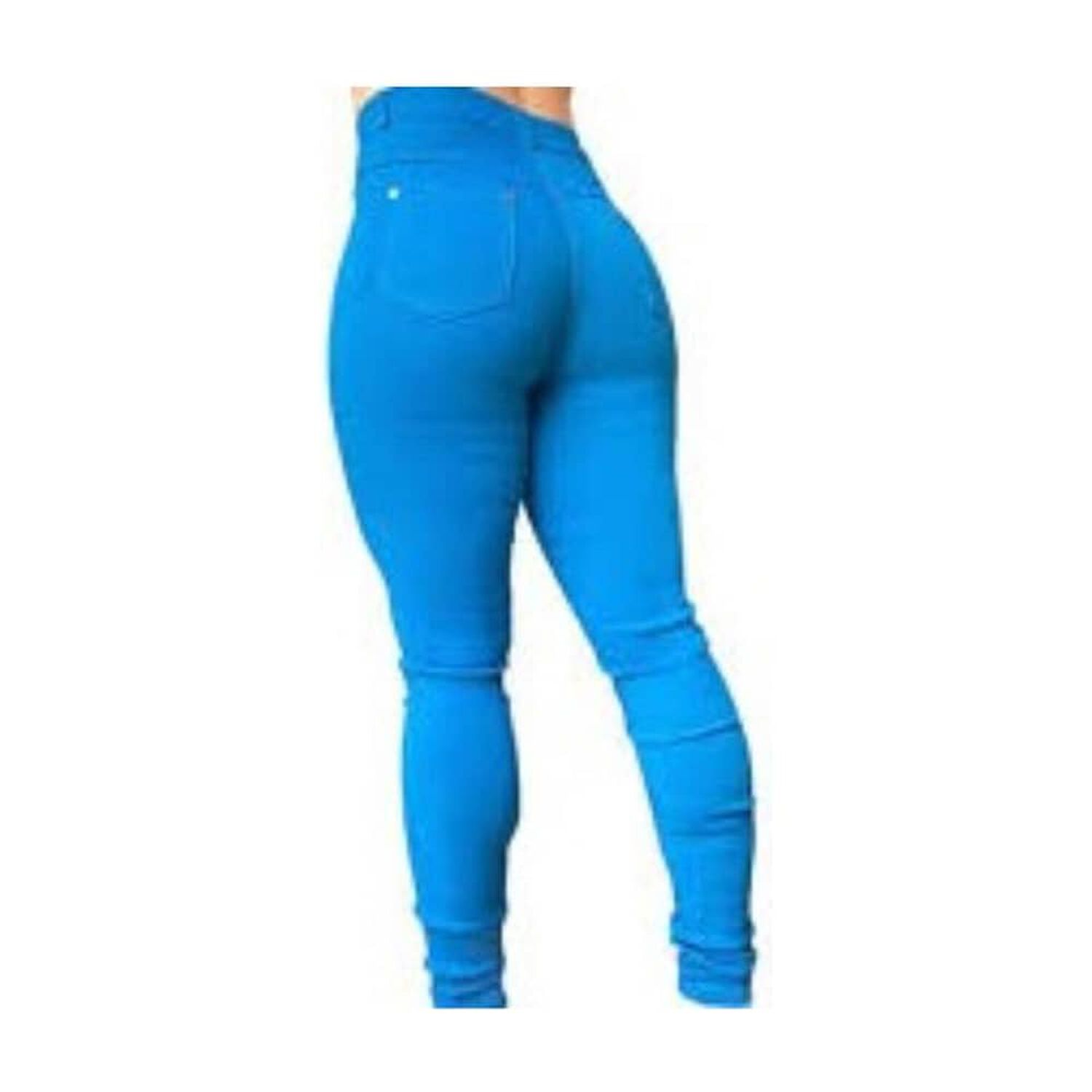 Pantal&oacute;n Leggins Tipo Jeans El&aacute;stico De Mujer (colores) image number 2.0